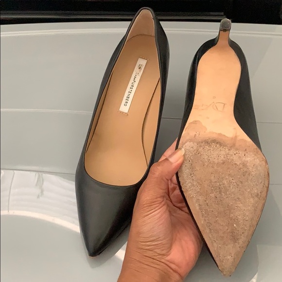 Diane Von Furstenberg Black Ines Heels - Picture 4 of 8